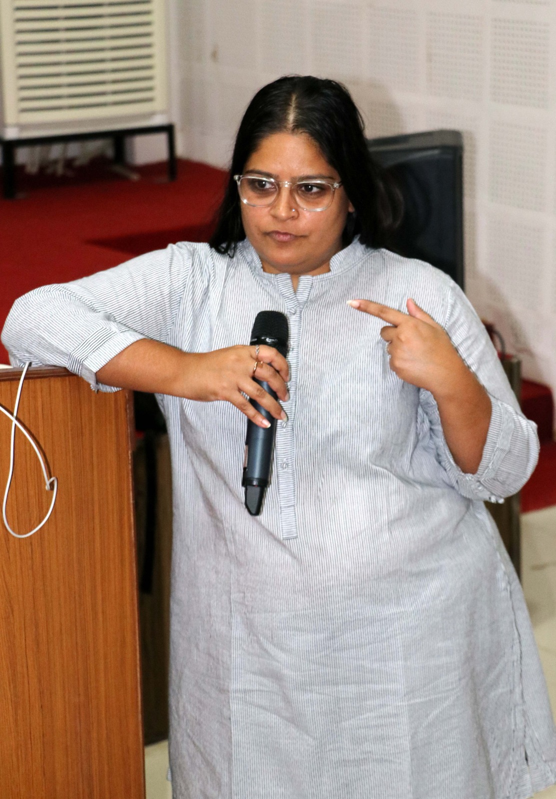 PhD researcher Manjot Multani explained the intricacies of the film medium